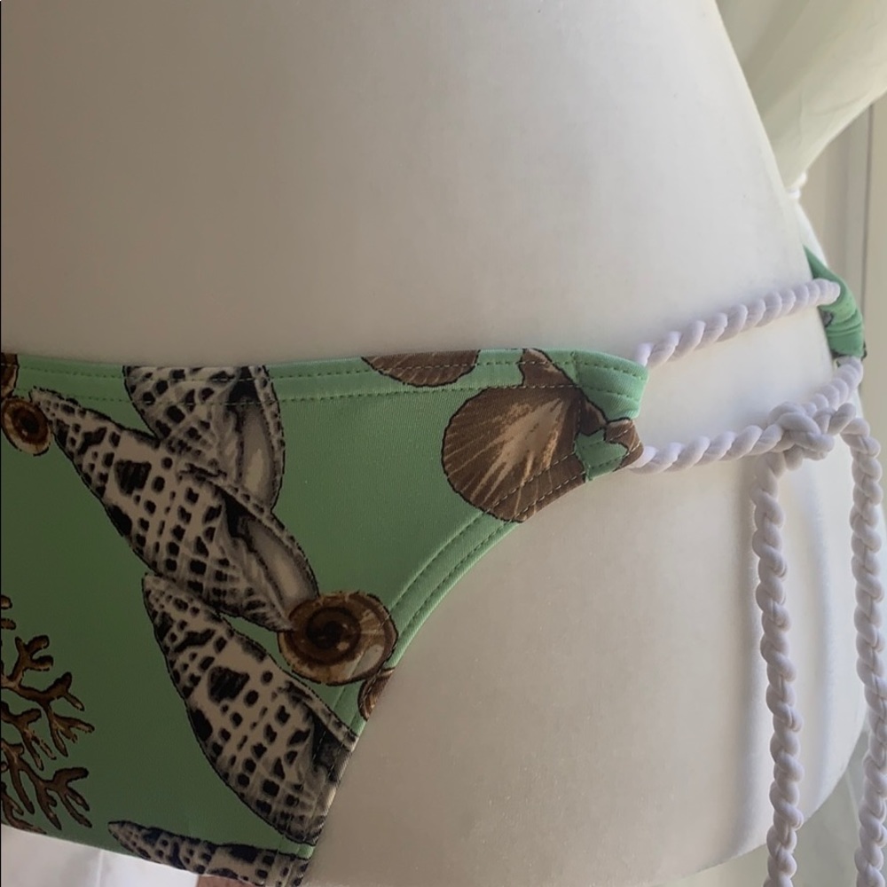 Vs Mint Green Shell Patterned Bikini - image 4